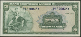 10 Mark 1949 N/L und 20 Mark 1949 P/Y, Ro. 258a und 260a. Erh. II.