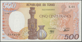 Tschad, Republik, 500 Francs 1.1.1985. P-9a, I/unc.