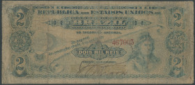 Brasilien, Republica dos Estados Unidos, Thesouro National, 2 Mil. Reis o.D. (1902) Pick 12a. V/VG.