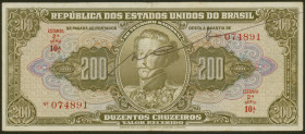 Brasilien, Republica Dos Estados Unidos do Brasil, 1949-60, Set 9 Stk.: 5, 10, 20, 100, 200 und 500 Cruzeiros o.D. (1949-50) und 100 Cruzeiros o.D. (1...