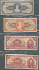 Brasilien, Republica Dos Estados Unidos do Brasil, 1961-64, Set 7 Stk.: 5 Cruzeiros o.D. (1961-62); 20 Cruzeiros o.D. (1961-63); 5000 Cruzeiros o.D. (...