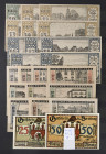Deutschland, Notgeld-Ausgaben von versch. Städten und Gemeinden aus den Jahren 1918-21, 305 Stk., sortiert. Darunter bessere Ausgaben sind Bernburg (G...