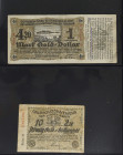 Deutschland, Lot mit wertbeständigem Notgeld der deutschen Inflation, 58 Stk., u.a. Bielefeld, Preußen, Bremen, Stuttgart. Oldenburg, Karlsruhe und Ba...