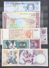 Sehr gepflegte Sammlung Weltbanknoten in zwei Alben, ca. 350 Stück, überwiegend kassenfrisch, alphabetisch sortiert Angola-Kolumbien und Kongo-Zaire, ...