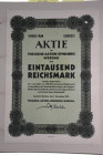 DEUTSCHLAND, hochinteressante Sammlung "Historische Wertpapiere" in 2 großformatigen Spezial-Alben. Enthalten sind 68 dekorative Aktien, 4- und 8-proz...