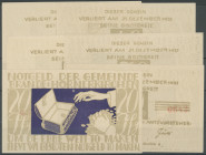 Brande-Hörnerkirchen (SH/SH), 6 Serienscheine 20 - 80 Pf., o.D. - 31.12.1921, Grab./Mehl 152.1. ca. 360,-€, Lindman 300 €, Erh. I/ unc.