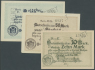 Carlshof bei Tarnowitz (poln. Oberschlesien), Generaldirektion der Grafen Henckel von Donnersmarck-Beuthen, vollständige Serie: 50 und 100 Mark 17.5.1...