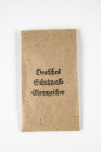 Deutsches Schutzwall-Ehrenzeichen, Bronze oxidiert, OEK 3520, in original Verleihungstüte, Verleihungstüte rückseitig mit Aufdruck "Carl Poellath Schr...