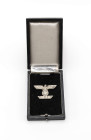 Wiederholungsspange 1939 zum Eisernen Kreuz 1. Klasse 1914, 2. Form, Buntmetall versilbert, OEK 3823/1, im Etui, Etui Sammleranfertigung, Zustand 2.