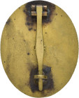 Verwundetenabzeichen in Gold, massiv, 2. Form, rückseitig mit Hersteller "L/14" für die Firma Friedrich Orth Wien, OEK 3844, Zustand 2. Seltener Herst...