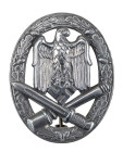 Allgemeines Sturmabzeichen, Buntmetall versilbert, Hohlprägung, OEK 3896/1, Zustand 2.