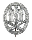 Allgemeines Sturmabzeichen, Buntmetall versilbert, Hohlprägung, OEK 3896/1, Zustand 2.