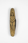 Klappmesser/Taschenmesser, Front- und Rückenabdeckung bronziert, Vorderseite: Reichsadler über Hakenkreuz Text "Deutschland erwacht", Rückseite: stehe...
