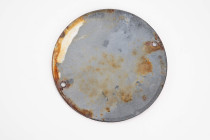 Emailleschild, Bund Deutscher Mädel (BDM), "Glauben u. Schönheit - BDM CH.P", mittig HJ Raute mit "16 - Sachsen", weiß/rot, rund, Durchmesser ca. 15 c...