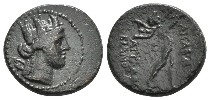 PHRYGIA. Apameia. Ae (Circa 88-40 BC).
Obv: Turreted head of Artemis-Tyche right...