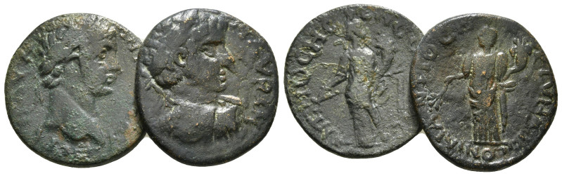 Group lot 2 Provincial Coin. AE. 10,80 g