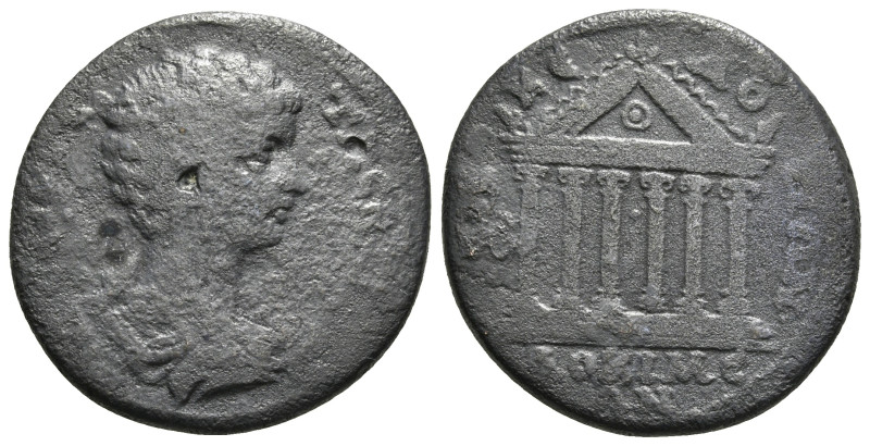 PHRYGIA. Docimeum. Geta (Caesar, 198-209). Ae.
Obv: Π ϹЄΠ ΓЄΤΑϹ ΚΑΙϹΑΡ.
Bare-hea...