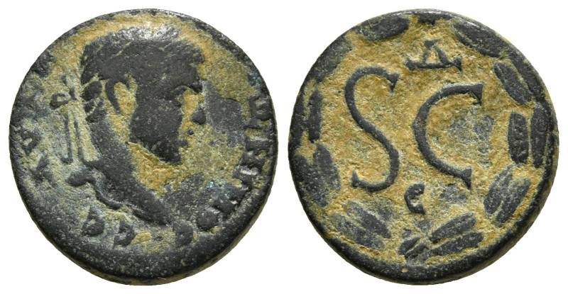 SYRIA. Seleucis and Pieria. Antioch. Caracalla (198-217). Semis.
Obv: AVTOK M A ...