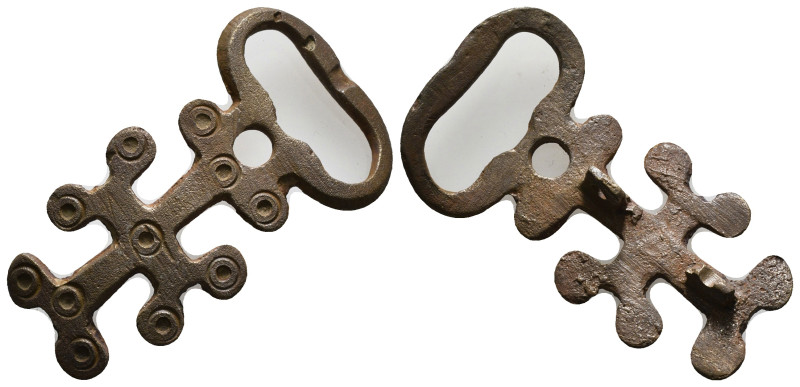 Byzantine bronze cross buckle
16,39 g