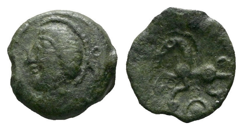 Celtic, Potin circa II century BC, Æ 14.00 mm., 2.07 g.

About VF