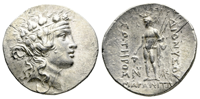 Thrace, Maroneia Tetradrachm circa 189-45, AR 34.00 mm., 16.83 g.

Flan crack ...