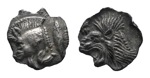 Mysia, Cyzicus Hemiobol circa 480-450, AR 7.00 mm., 0.23 g.

Good VF