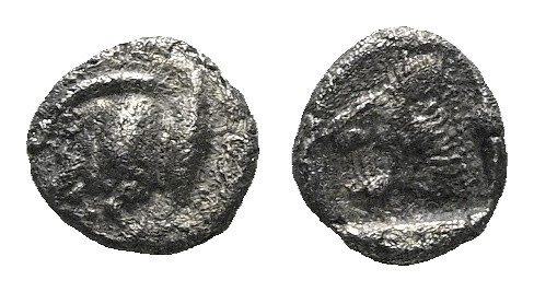 Mysia, Cyzicus Obol circa 480-450, AR 7.00 mm., 0.53 g.

About VF

Ex Lydia ...