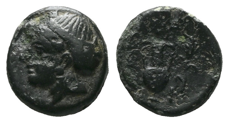 Troas, Larissa-Ptolemais Bronze circa 400-350, Æ 15.00 mm., 3.74 g.

About VF