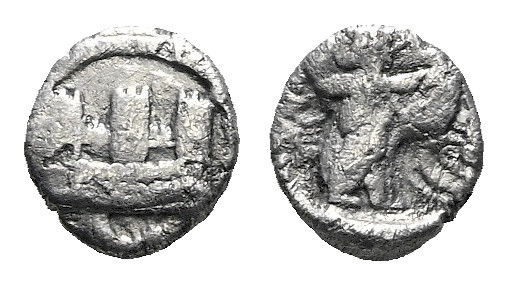 Phoenicia, Sidon 1/16 shekel IV century BC, AR 7.00 mm., 0.22 g.

Good Fine
...