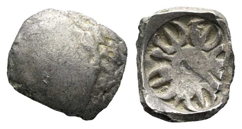 Parthia, India, Early northern trade coinage Gandhara Taxila series, Scyphate IV...