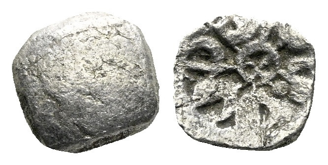 Parthia, India, Early northern trade coinage Gandhara Taxila series, Scyphate IV...