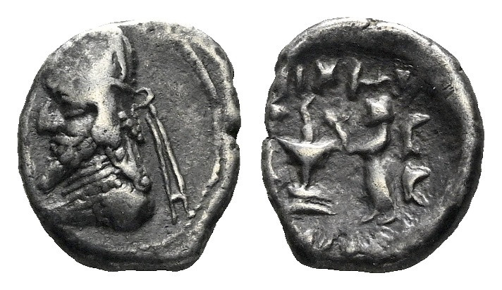 Persis, Kings of Persis Persepolis Hemidrachm I century, AR 12.00 mm., 2.07 g.
...