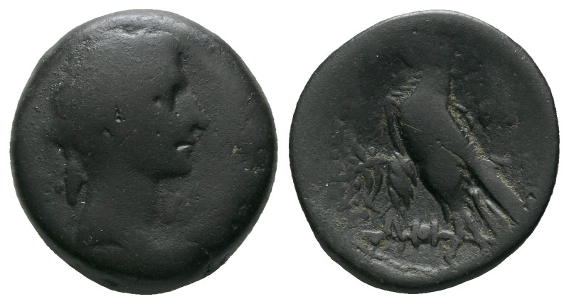 Egypt, Alexandria Octavian as Augustus, 27 BC – 14 AD Diobol - 80 Drachmae circa...