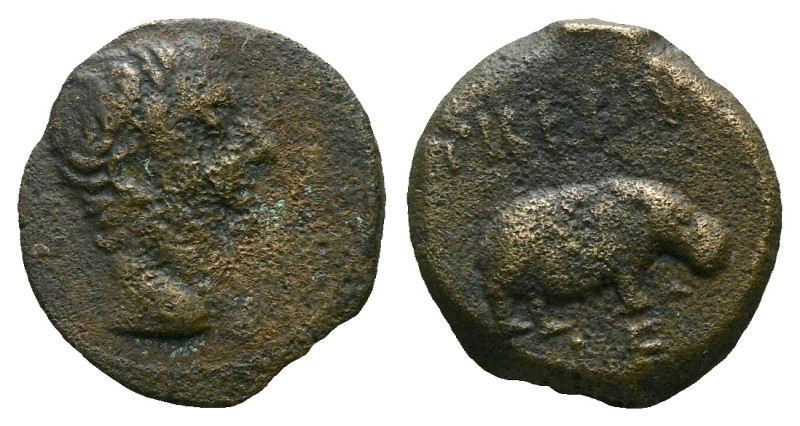 Egypt, Alexandria Tiberius, 14-37 Obol circa 14-37, Æ 19.00 mm., 4.82 g.

Abou...