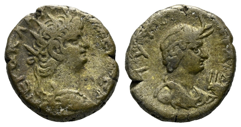 Egypt, Alexandria Nero, 54-68 Tetradrachm circa 54-68, billon 23.00 mm., 12.71 g...