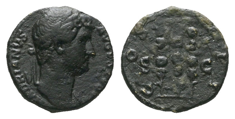Hadrian, 117-138 Quadrans Rome circa 117-138, Æ 15.00 mm., 2.64 g.

VF