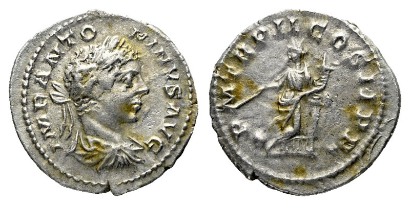 Elagabalus, 218-222 Denarius circa 218-222, AR 19.00 mm., 2.60 g.

VF