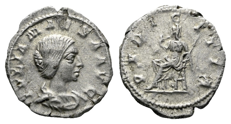 Julia Maesa, sister of Julia Domna and grandmother of Elagabalus Denarius Rome c...