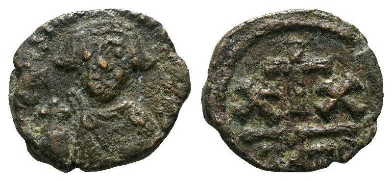 Constans II, 641-668 Half follis Carthage circa 641-668, Æ 19.00 mm., 3.74 g.
...