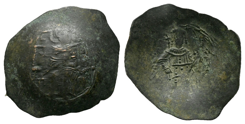 Aspron Trachy Constantinople circa XII century, billon 29.00 mm., 2.49 g.

VF