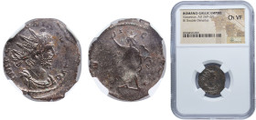 Rome Gallic Empire 269 - 271 BI Antoninianus - Victorinus (INVICTVS; Treveri) Billon 2.35g NGC CH VF RIC V.2 114 OCRE ric.5.vict.114 RCV III 11170 AGK...