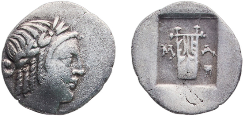 Rome Koinon of Lycia 27 BC - 20 BC AR Hemidrachm - Masikytes (Apollo & Lyre; Lyc...