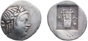 Rome Koinon of Lycia 27 BC - 20 BC AR Hemidrachm - Masikytes (Apollo & Lyre; Lycian League) Silver 1.75g VF RPC Online I 3310