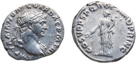 Rome Roman Empire 103 - 111 AR Denarius - Trajan (COS V P P S P Q R OPTIMO PRINC; Felicitas) Silver Rome Mint 3.22g XF RIC II 121 OCRE ric.2.tr.121