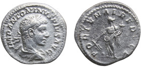 Rome Roman Empire 218 - 222 AR Denarius - Elagabalus (FORTVNAE REDVCI; Fortuna) Silver Rome Mint 2.14g XF RIC IV.2 83A OCRE ric.4.el.83A