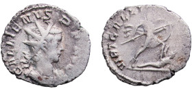 Rome Roman Empire 258 - 259 AR Antoninianus - Gallienus (VIRT GALLIENI AVG) Silver Lugdunum Mint 2.71g VF RIC V.1 54f OCRE ric.5.gall(1).54f