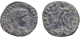 Rome Roman Empire 305 - 311 AE Nummus - Galerius (GENIO AVGVSTI) Bronze 5.45g VF