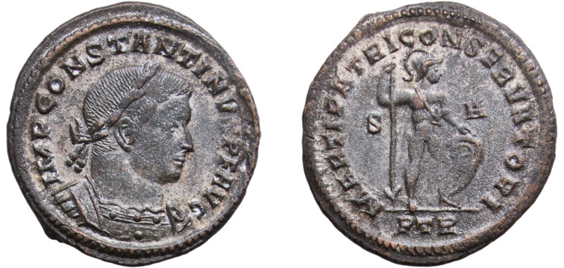 Rome Roman Empire 307 PTR AE Nummus - Constantinus I (MARTI PATRI CONSERVATORI) ...