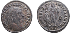 Rome Roman Empire 313 - 314 AE Nummus - Licinius I (IOVI CONSERVATORI AVGG) Bronze Heraclea Mint 4.39g XF RIC VI 6 OCRE ric.7.her.6