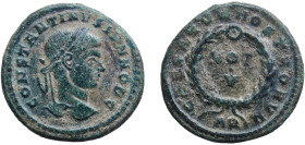 Rome Roman Empire 320 - 321 A Q AE Nummus - Constantinus II (CAESARVM NOSTRORVM VOT V; Arelate) Bronze Arelate Mint 3.54g VF RIC VII 232